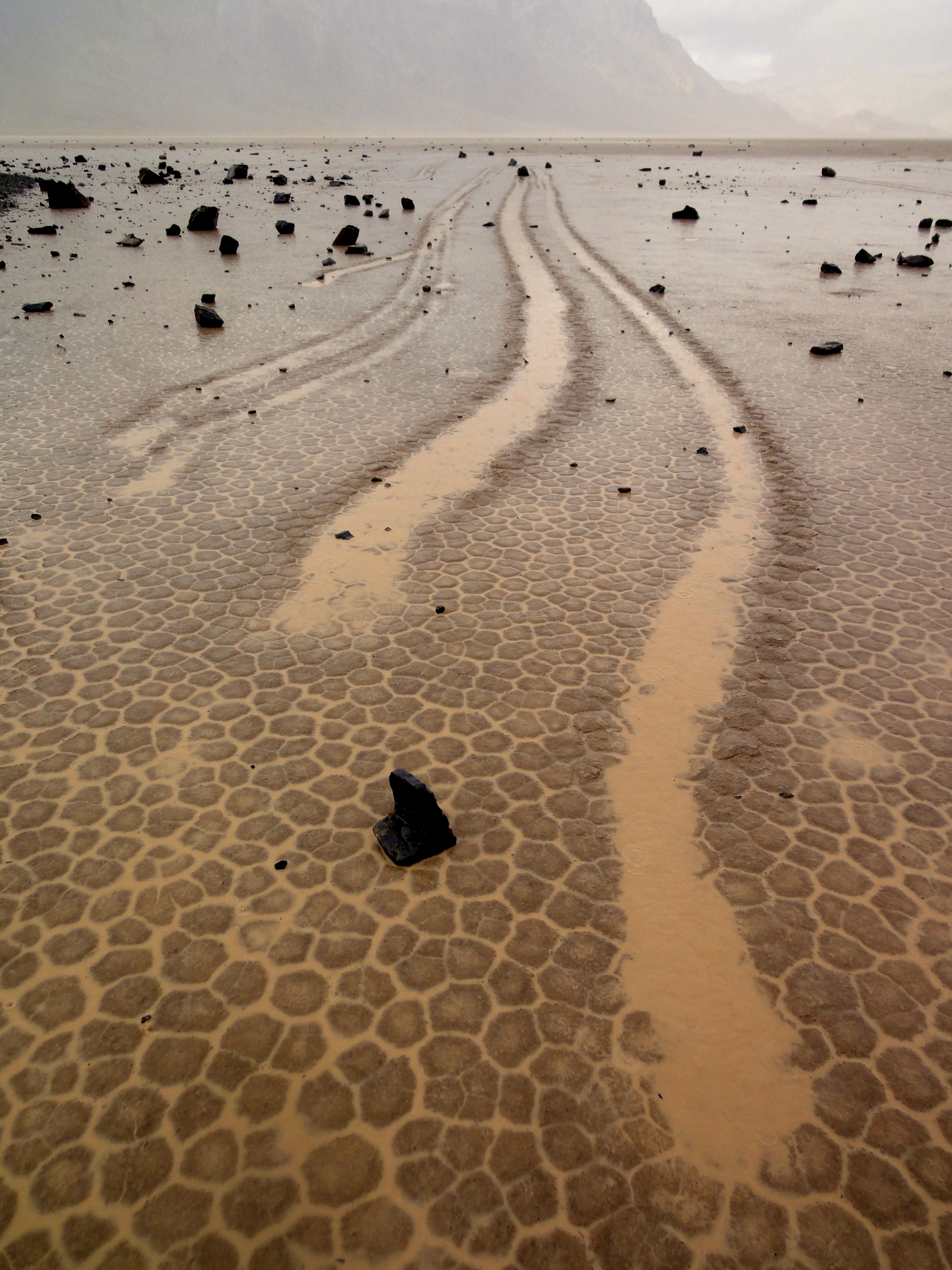 Racetrack Playa rock trails