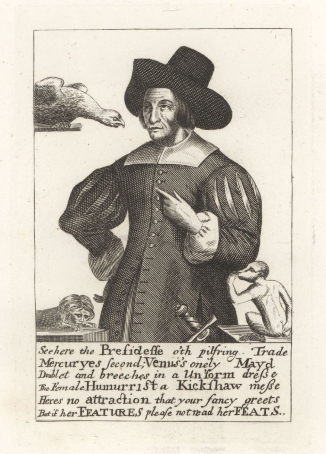A picture of Mary Frith in a book