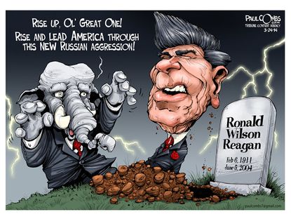 Political cartoon Republicans Reagan