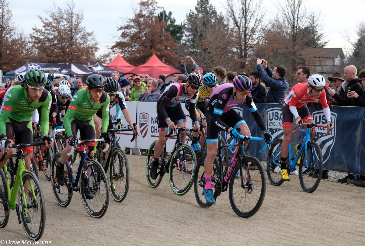 Curtis White (Cannondale) and Kerry Werner (Kona) led the charge at the start