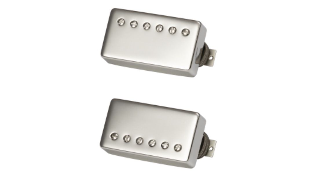 Gibson Custombucker (Matched Set, Double Black, True Historic Nickel Covers, 2-Conductor, Unpotted, Alnico 3, 8K)