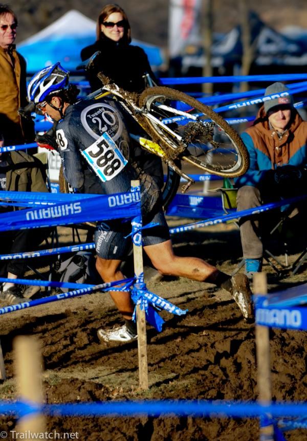 Weston Schempf (Charm City) running some muddy turns