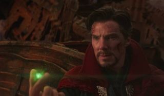 Avengers: Infinity War Doctor Strange looks at the Time Stone