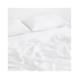 white linen sheets