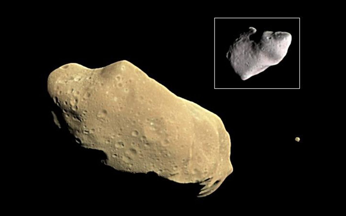 Ida and its moonlet, Dactyl.
