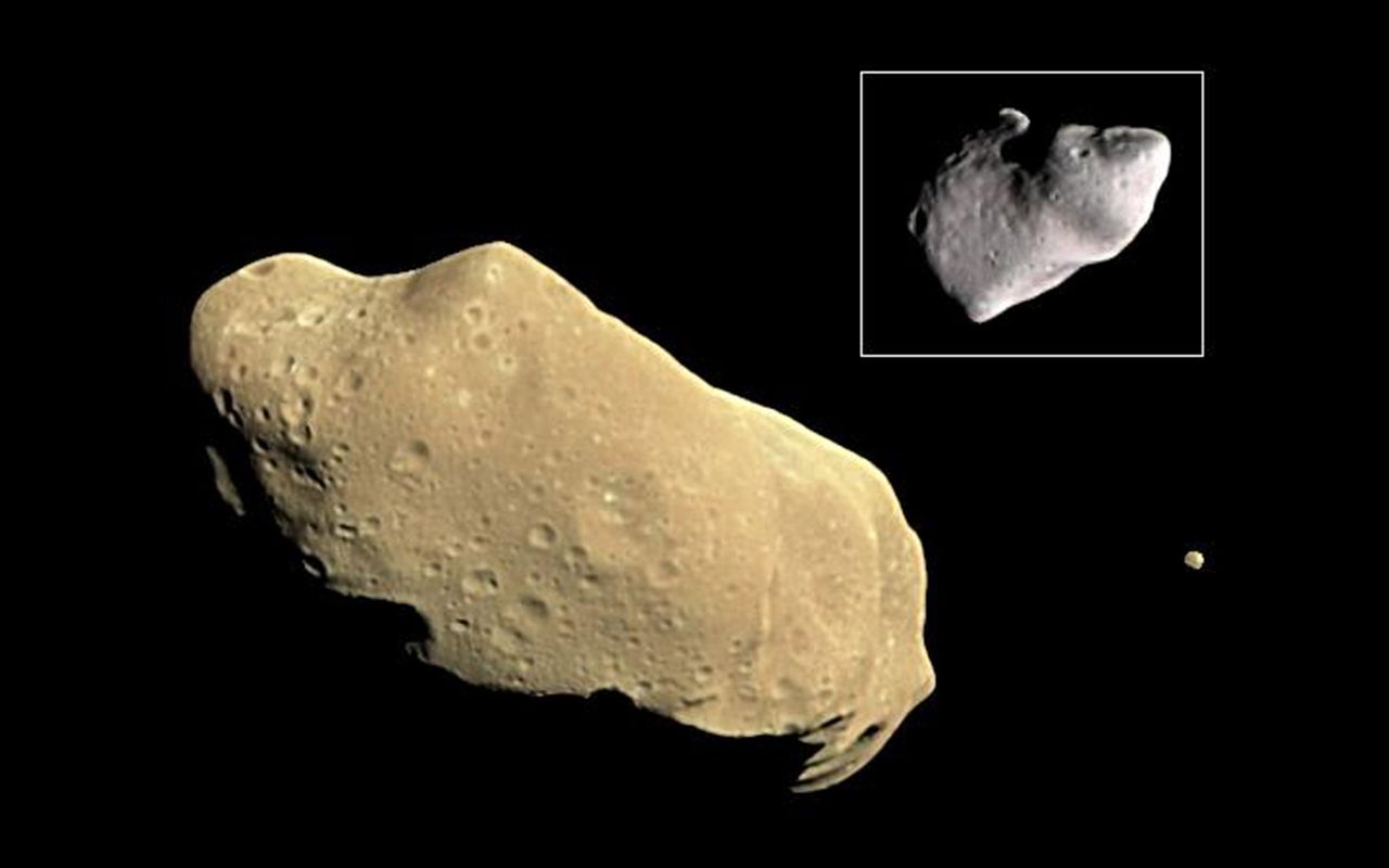 Ida and its moonlet, Dactyl.