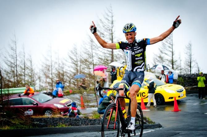 Fortunato Baliani (Team NIPPO) won at the queen stage, finishing to Mt. Fuji at Tour of Japan 2012