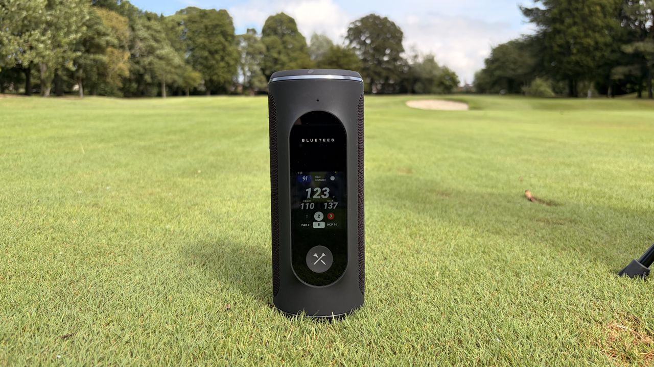 Blue Tees Player Pro on a golf course fairway