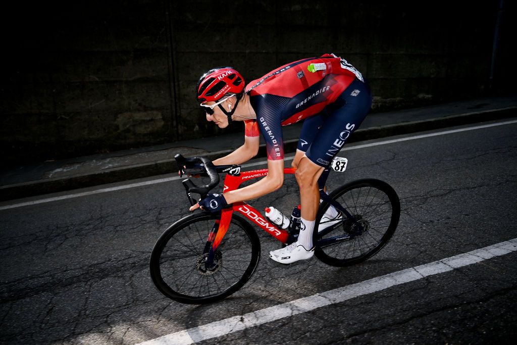 VARESE ITALY OCTOBER 03 Ben Turner of The United Kingdom and Team INEOS Grenadiers competes during the 102nd Tre Valli Varesine 2023 a 19654km one day race from Busto Arsizio to Varese on October 03 2023 in Varese Italy Photo by Dario BelingheriGetty Images
