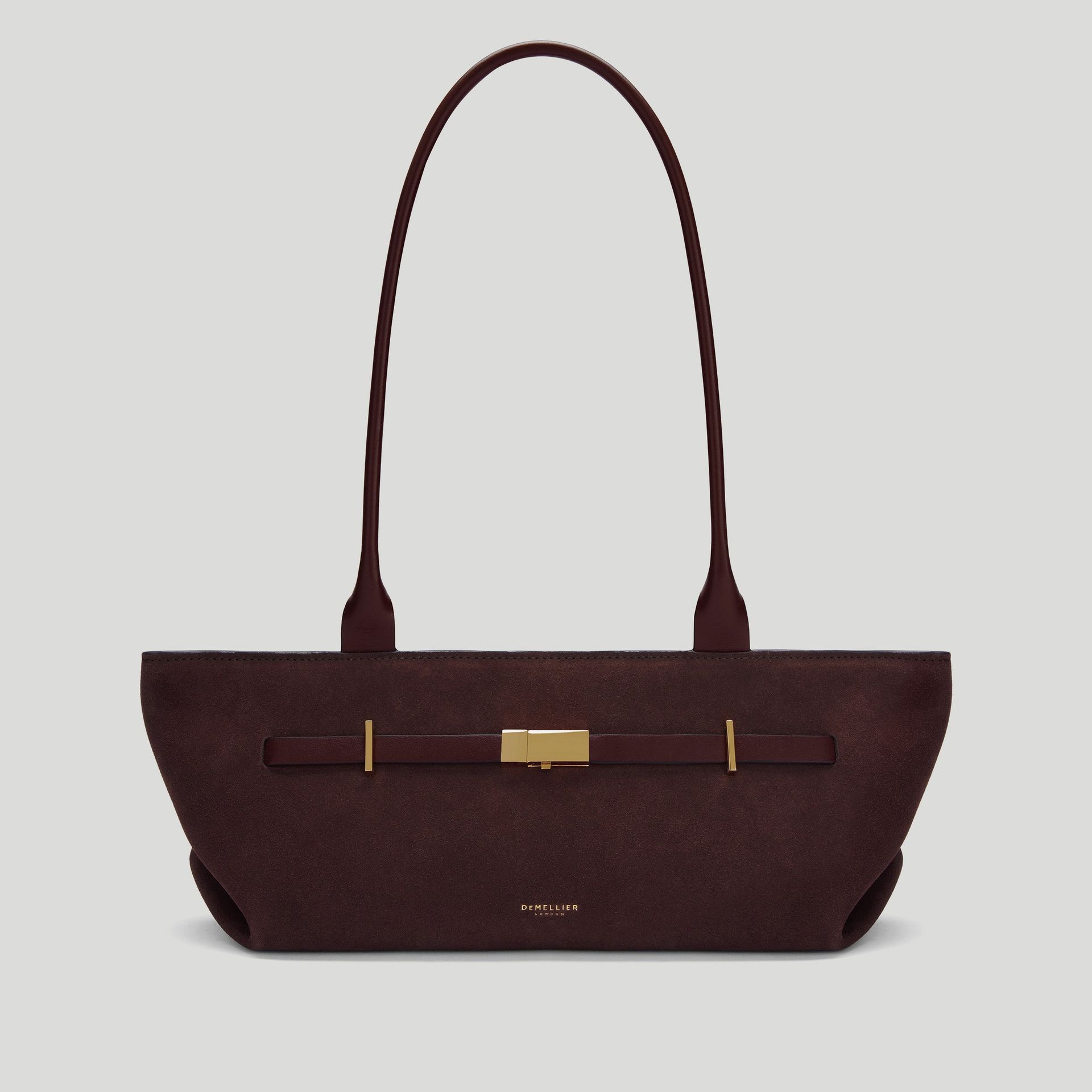The New York Shoulder | Burgundy Suede & Burgundy Smooth | Demellier