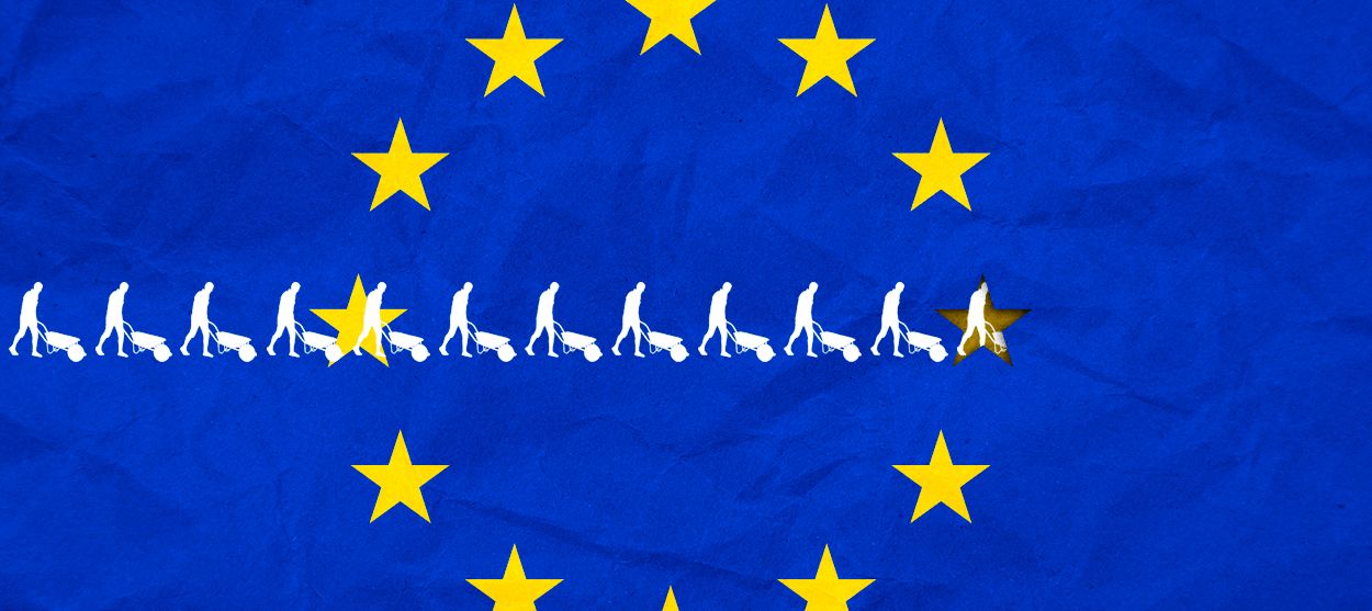 The EU flag.