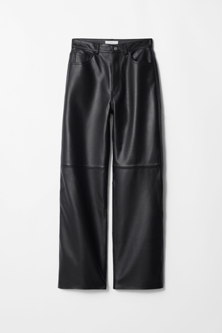 & Other Stories leather trousers