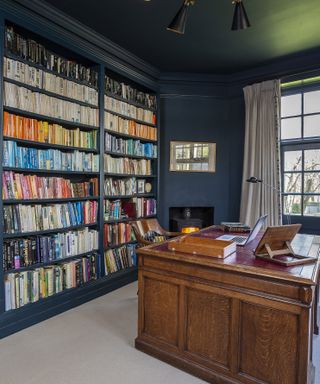 Library in Mick Fleetwood’s house in East Hampshire