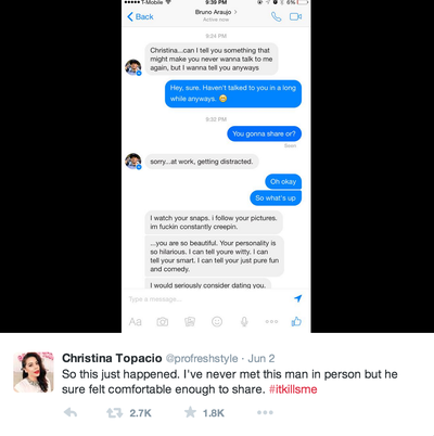 Woman Shuts Down Body Shamer in the Best Way - Christina Topacio Text ...