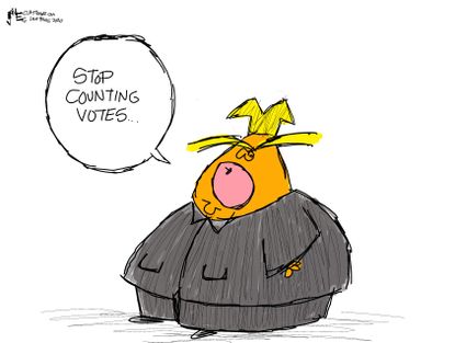 Political Cartoon U.S. Trump 2020&nbsp;kim jong un