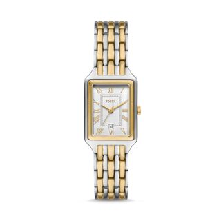 Fossil, Raquel Three-Hand Date Two-Tone Stainless Steel Watch