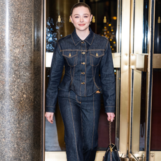 Chloe Grace Mortez wearing raw denim