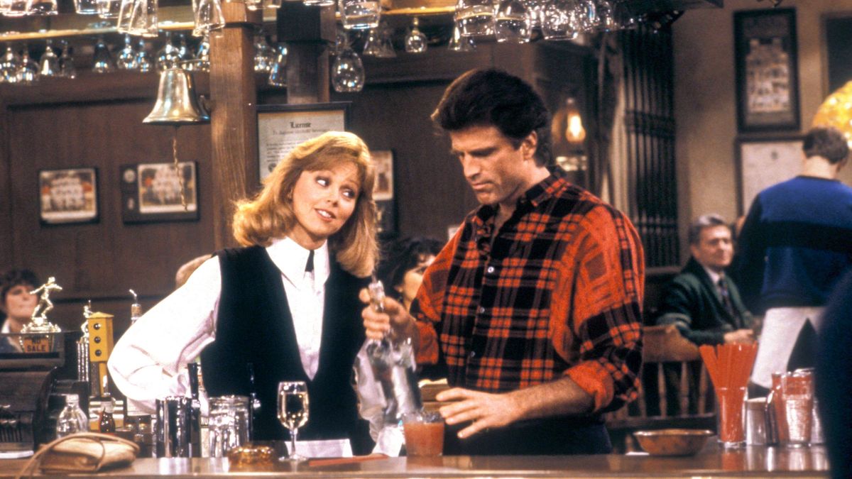 Shelley Long and Ted Danson in Cheers