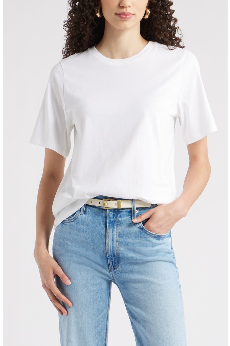 Relaxed Fit Pima Cotton Crewneck T-Shirt