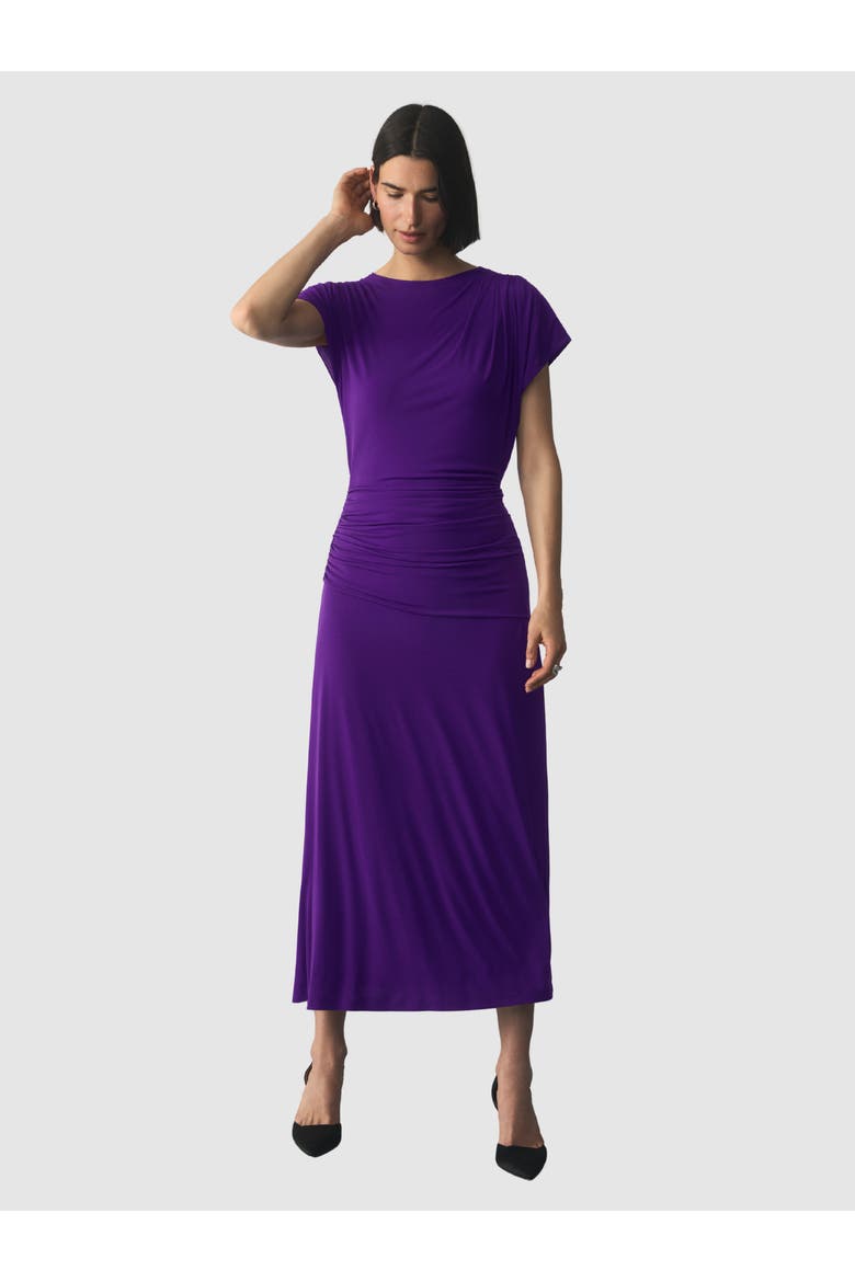Rassina Gathered Jersey Midi Dress