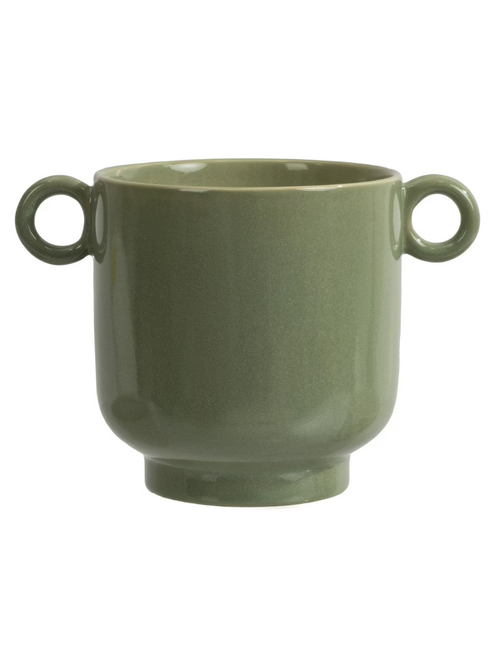 Beautiful by Drew Barrymore Handled Ceramic Planter 