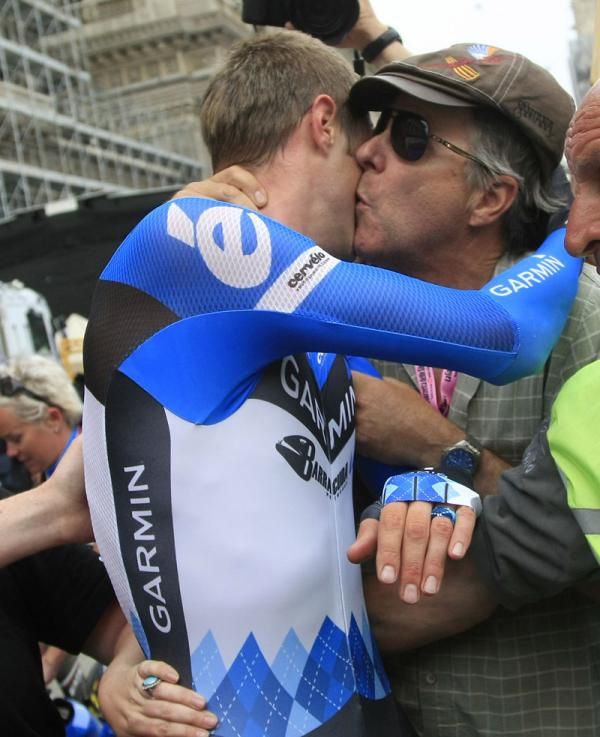 Ryder Hesjedal (Garmin - Barracuda) with his family