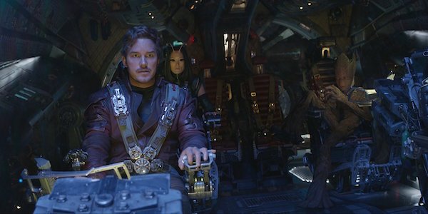 Star-Lord, Mantis and Groot in Avengers: Infinity War