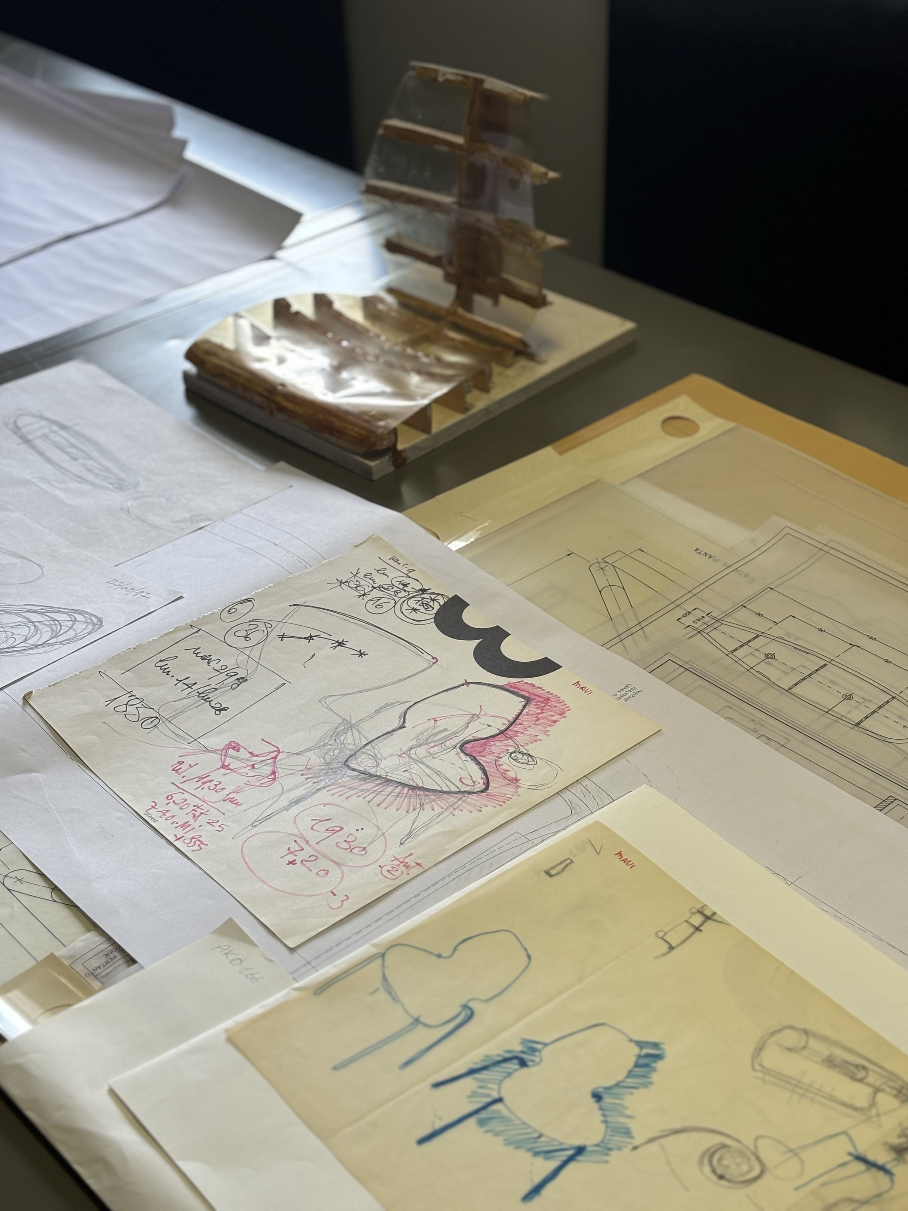 drawings in the kartell archive