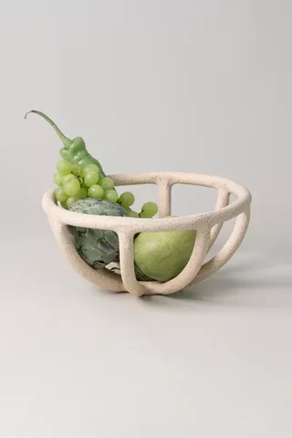 Sin Ceramic Prong Fruit Bowl