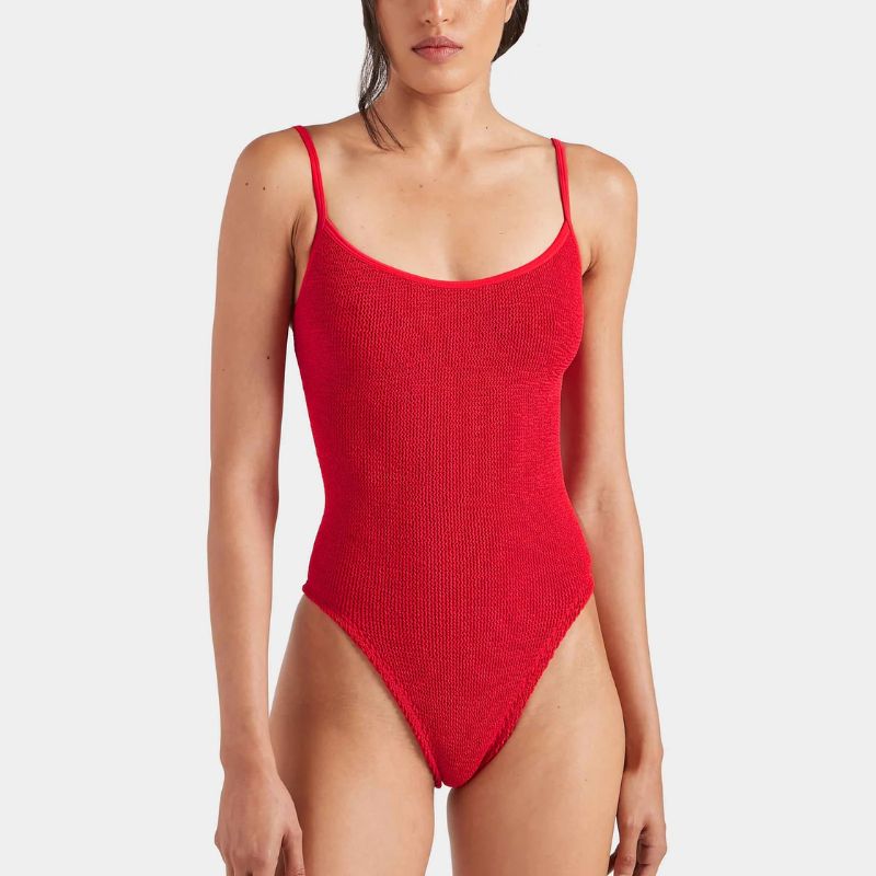 Hunza G Pamela swimsuit on model