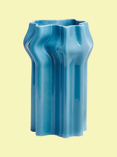 Gonfiato Turquoise Vase
