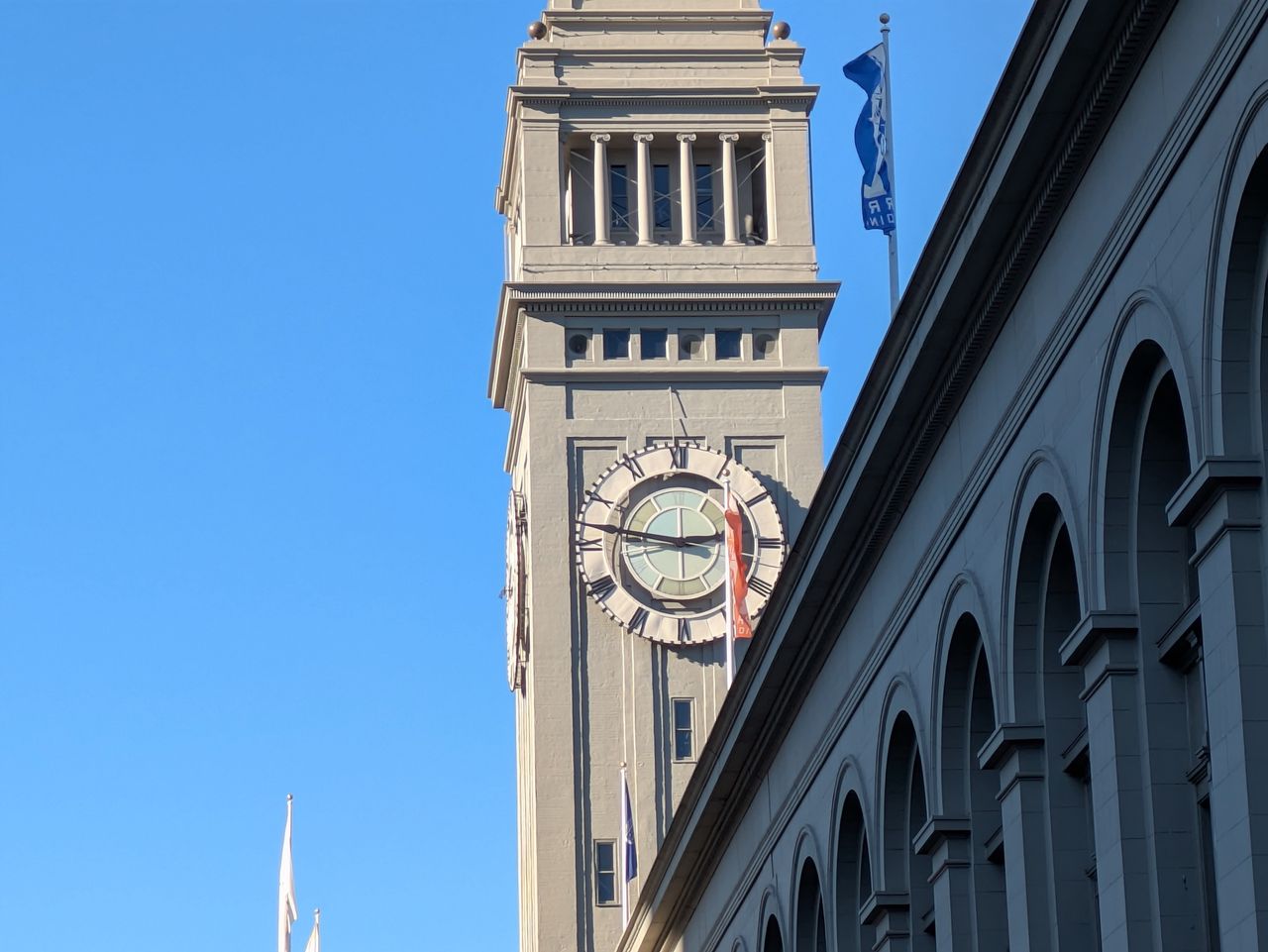 SF Ferry Building at 4x zoom by Pixel 8a