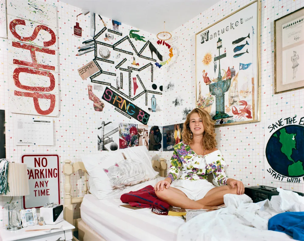 Teenager in bedroom