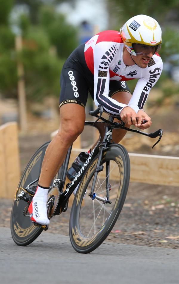 Fabian Cancellara (Switzerland) powers to his fourth title