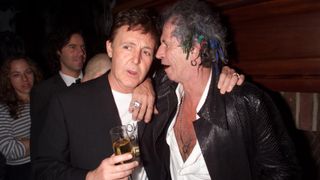 McCartney with Keith Richards in 2001