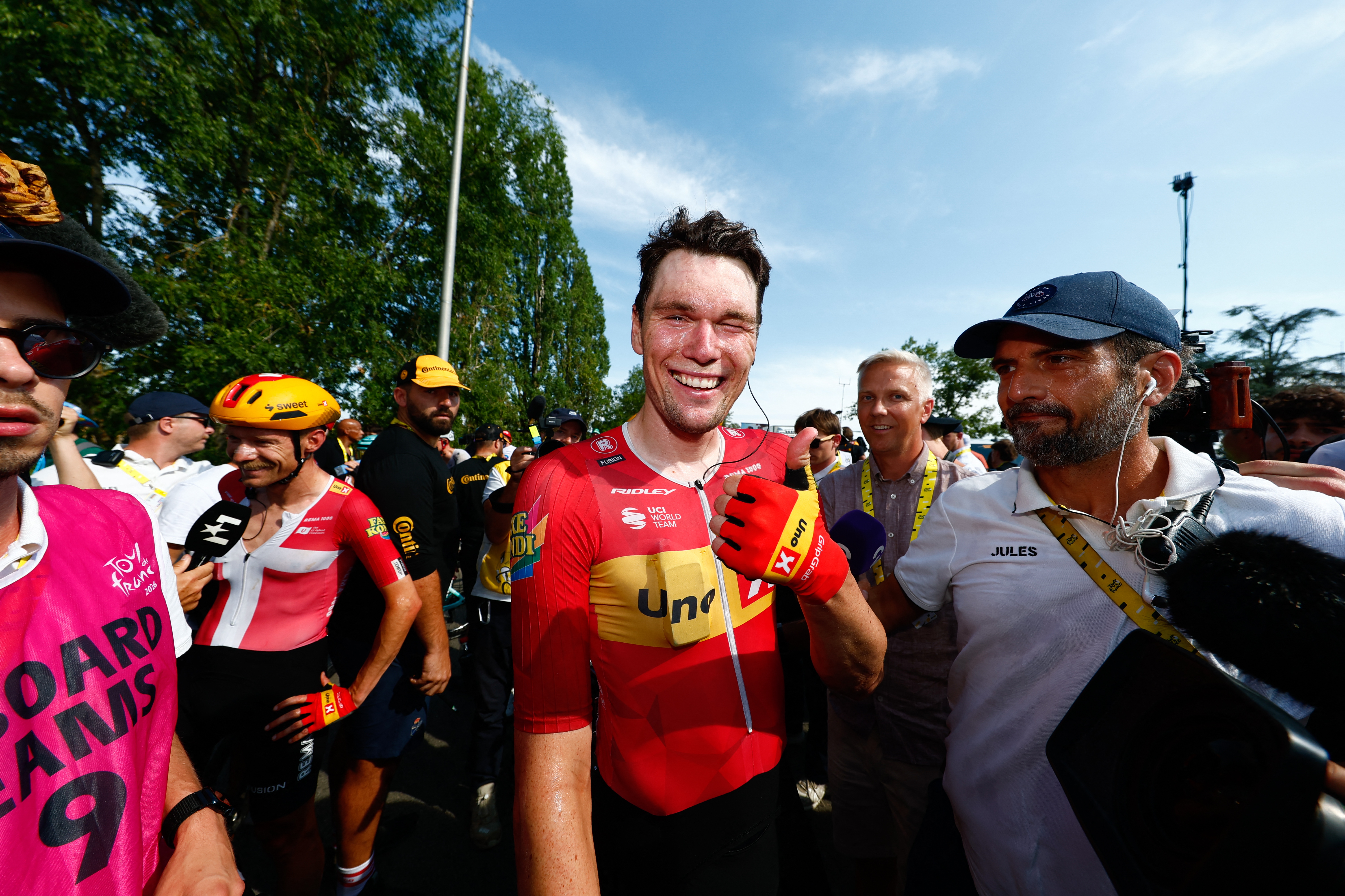 Soren Waereksnjold at the the Tour de France