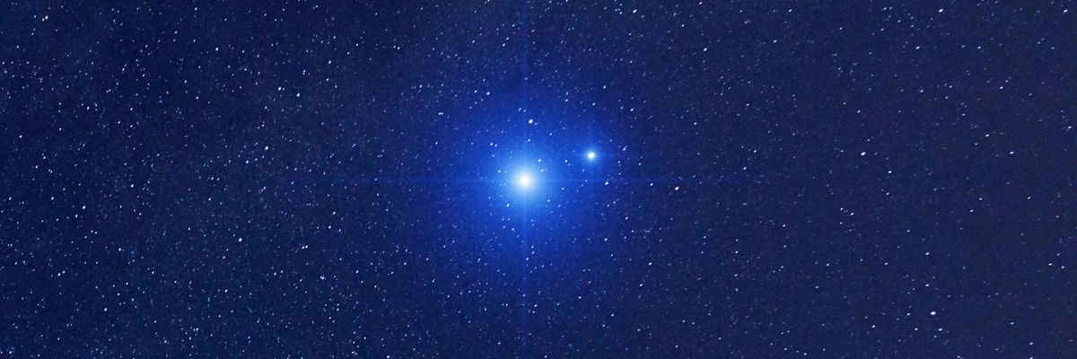 two planets in the night sky