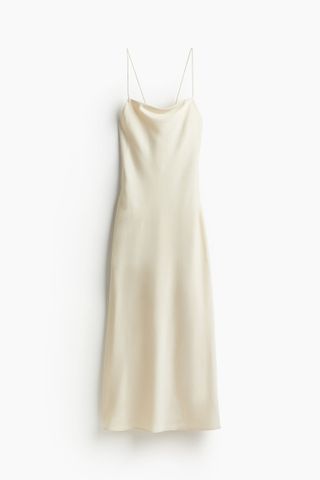 H&M, Open-Back Satin Dress