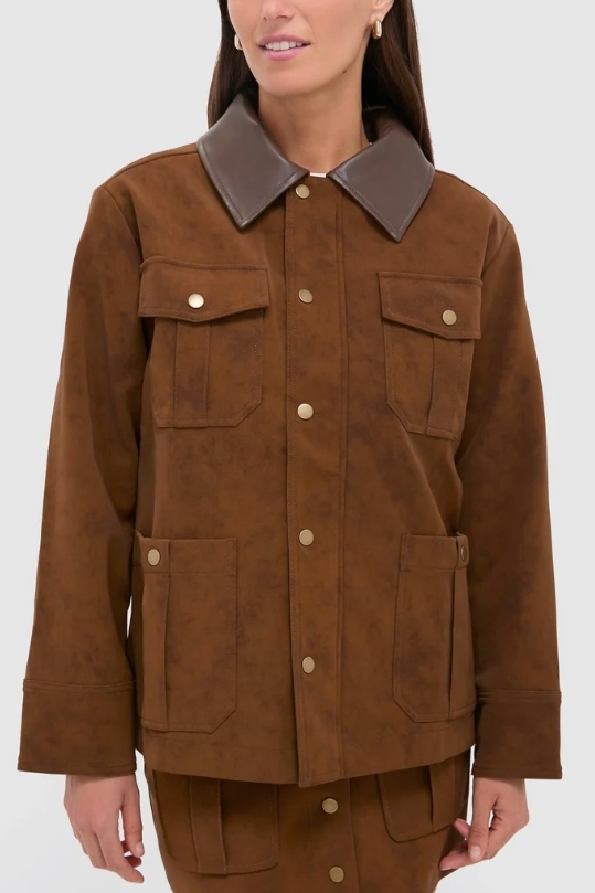 En Saison, Brown Eloise Chore Jacket