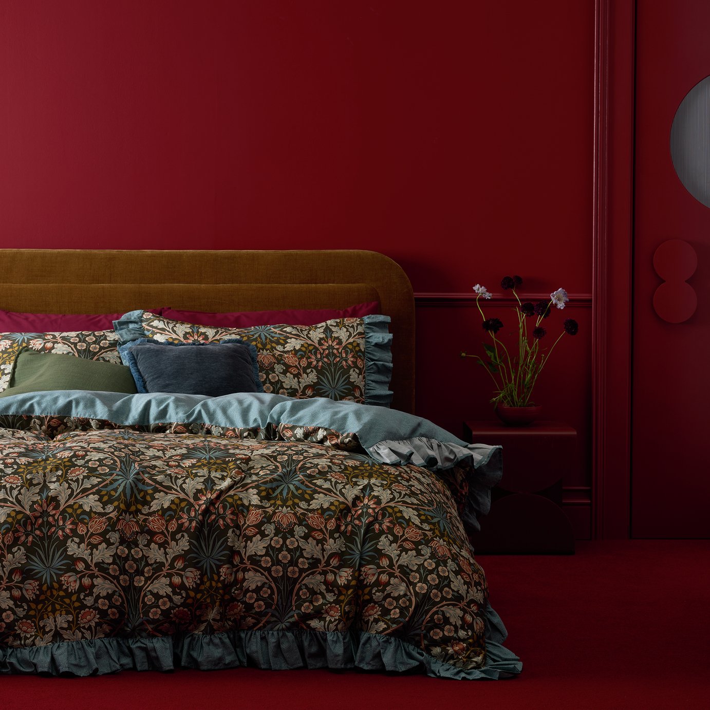 Habitat X Morris &amp;amp; Co. Hyacinth Cotton Reversible Bedding Set - Single