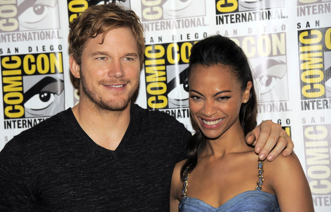 Chris Pratt and Zoe Saldana.