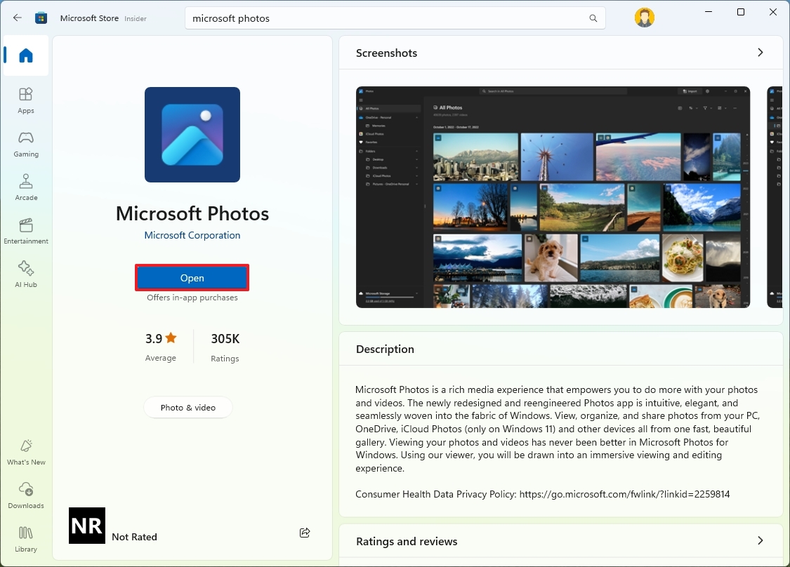 How to reset Photos app to fix problems on Windows 11 and 10