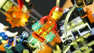 Lego Iron Man flies into action