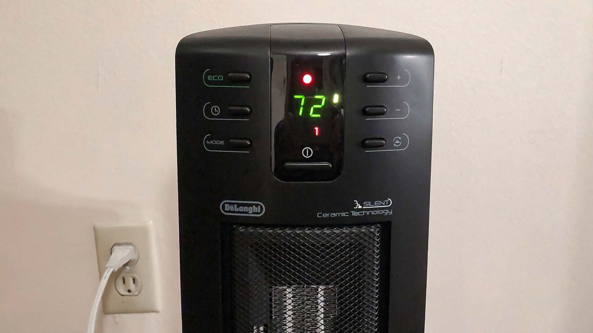 DeLonghi Ceramic Tower Heater review Tom's Guide