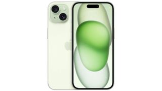 De iPhone 15 in het groen