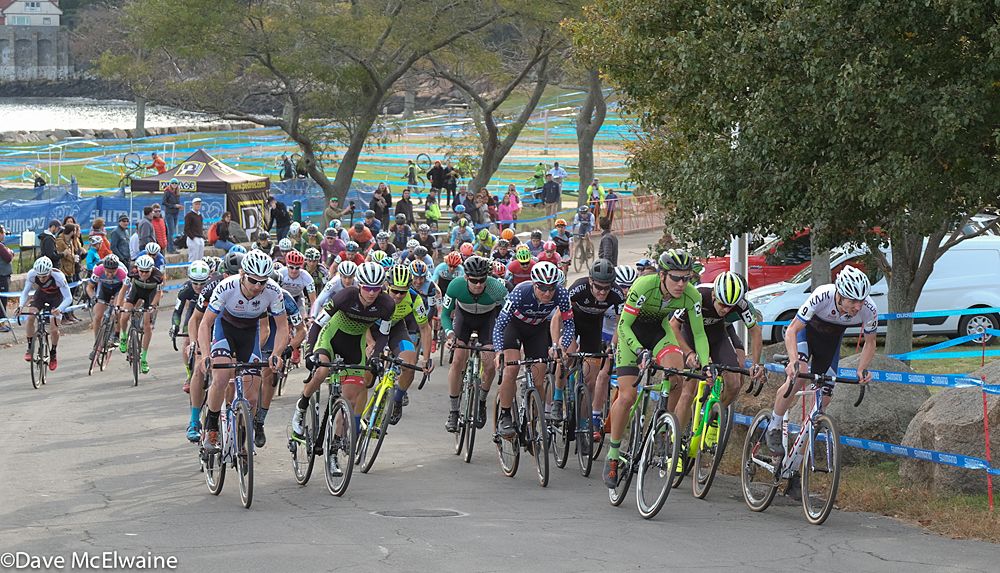 Jack Kisseberth (JAM-NCC) taking the hole-shot on the uphill pavement start