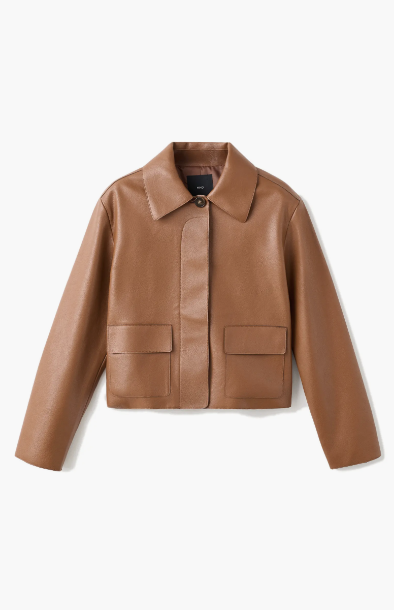 MANGO, Sabina Faux-Leather Jacket