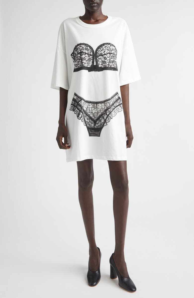 Trompe L'oeil Lingerie Oversize T-Shirt