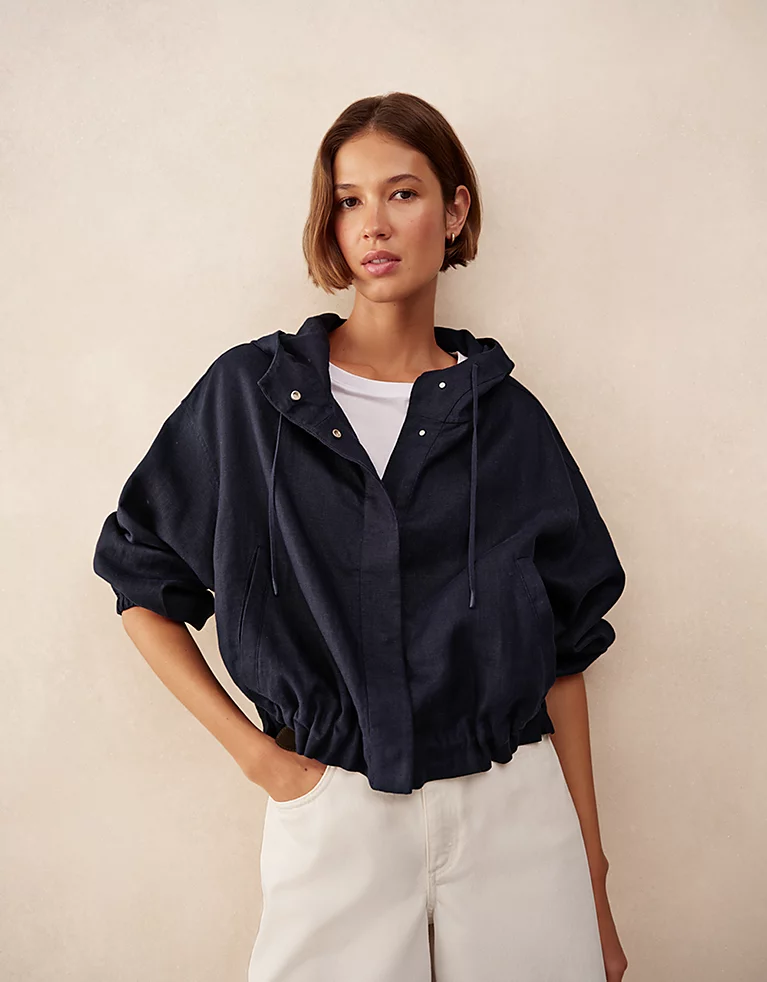 The White Company, Linen Cropped Parka