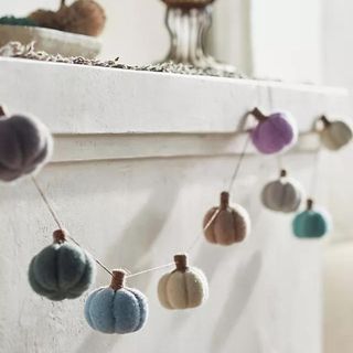 A felt pumpkin garland from Anthropologie